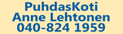 PuhdasKoti Anne Lehtonen logo